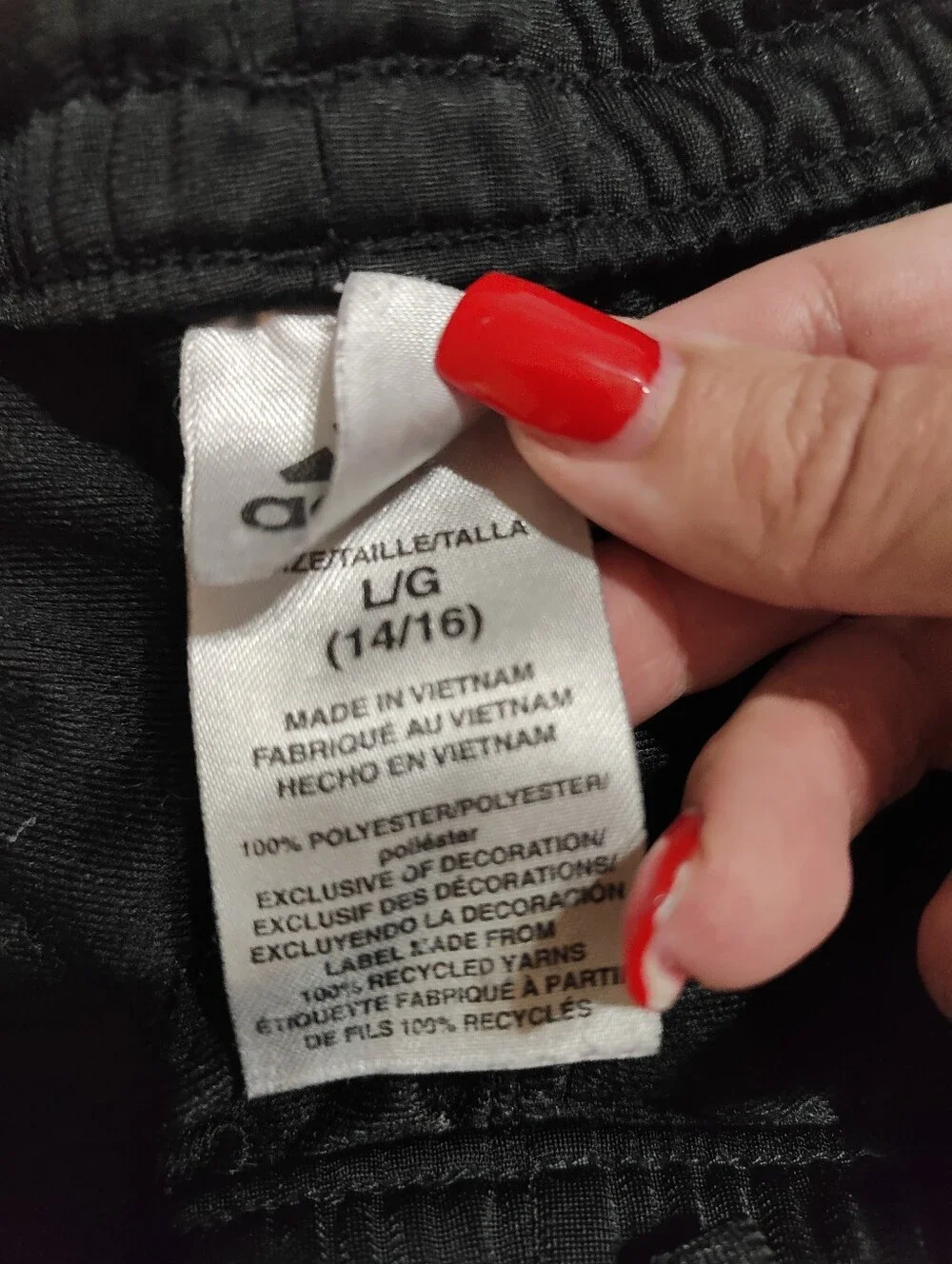 Adidas Track Pants Girls Size Large